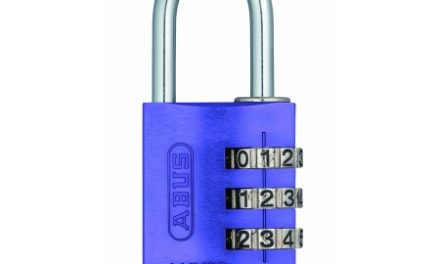 Hængelås Abus 145/30 lilla med trecifret kode