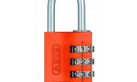Hængelås Abus 145/30 orange med trecifret kode