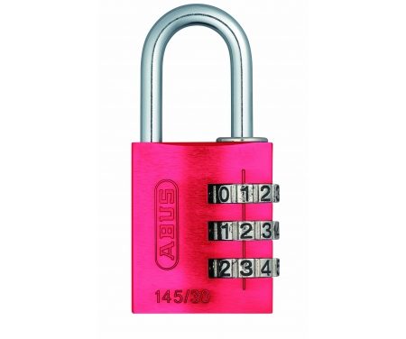 Hængelås Abus 145/30 rød med trecifret kode