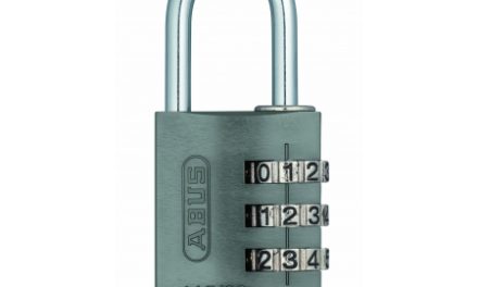 Hængelås Abus 145/30 titaniumfarvet med trecifret kode