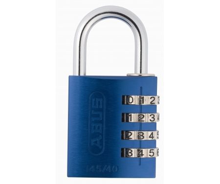Hængelås Abus 145/40 blå med firecifret kode