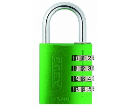 Hængelås Abus 145/40 grøn med firecifret kode