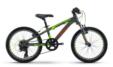 Haibike Greedy – 20" – Børne MTB – 7 gear – Grå/grøn/rød