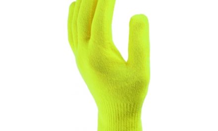 Handske Sealskinz Ultra Grip selvlysende med lange fingre