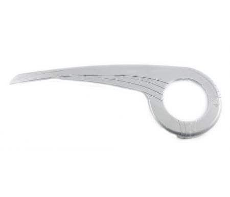 Hebie Kædeskærm til 36-38 tands kranksæt – Sølv