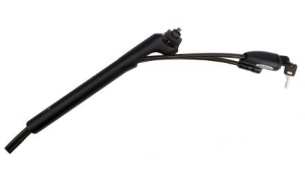 InterLock Sadelpind med indbygget wirelås – Sort