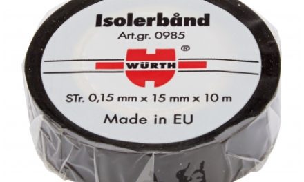 Isolerbånd sort plast