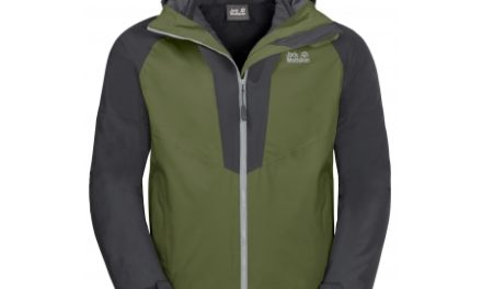 Jack Wolfskin Apex Peak JKT – Vandtæt 3i1 herrejakke – Grøn/Grå