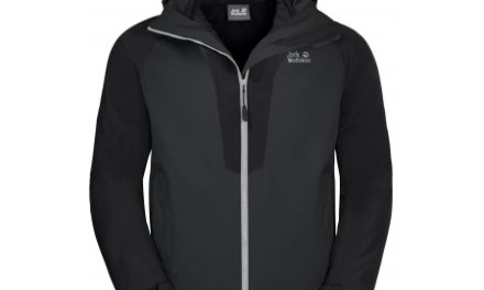 Jack Wolfskin Apex Peak JKT – Vandtæt 3i1 herrejakke – Mat Sort