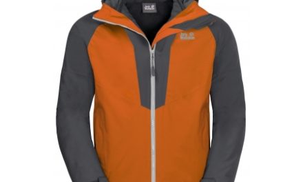 Jack Wolfskin Apex Peak JKT – Vandtæt 3i1 herrejakke – Orange/Grå