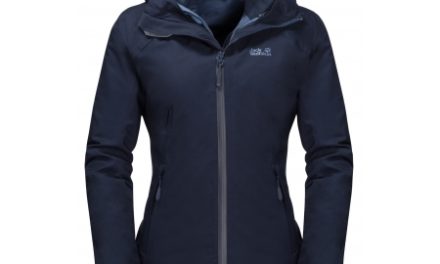 Jack Wolfskin Aurora Sky 3in1 – Vandtæt 3i1 damejakke – Mørke Blå
