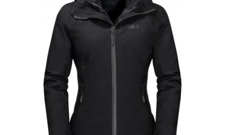 Jack Wolfskin Aurora Sky 3in1 – Vandtæt 3i1 damejakke – Sort