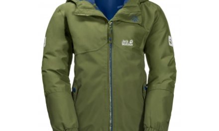 Jack Wolfskin B Iceland 3in1 JKT – Vandtæt 3i1 børnejakke – Grøn