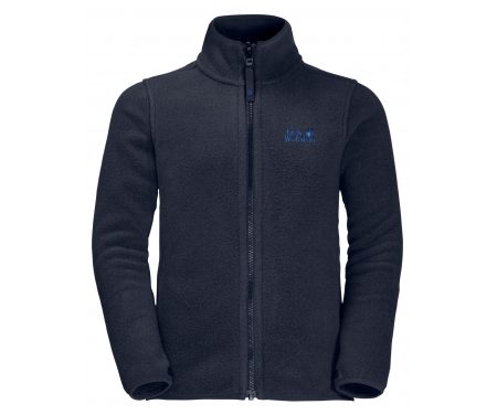 Jack Wolfskin Baksmalla Jacket Kids – Fleecejakke Børn – Mørke Blå