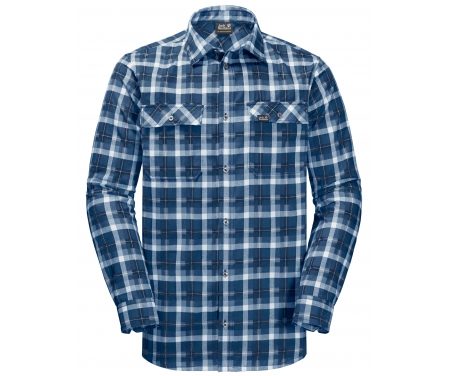 Jack Wolfskin Bow Valley Shirt – Skjorte herre – Tern Blå