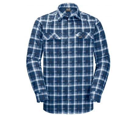 Jack Wolfskin Bow Valley Shirt – Skjorte herre – Tern Blå
