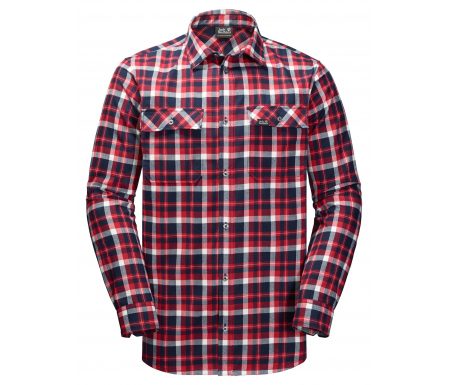 Jack Wolfskin Bow Valley Shirt – Skjorte herre – Tern Rød