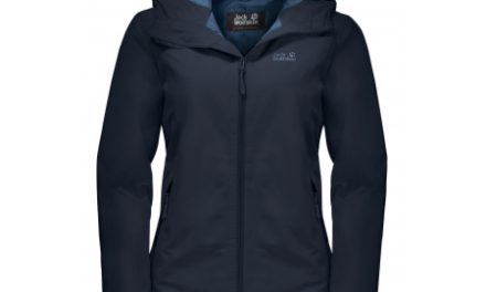 Jack Wolfskin Chilly Morning JKT W. – Vandtæt damejakke m. for – Mørke Blå