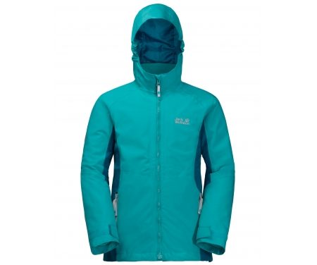 Jack Wolfskin G Grivla 3in1 JKT – Vandtæt 3i1 børnejakke – Blå