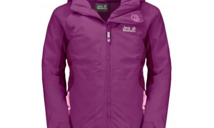 Jack Wolfskin G Grivla 3in1 JKT – Vandtæt 3i1 børnejakke – Lilla