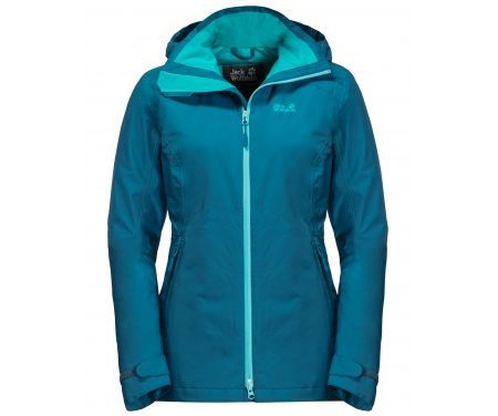 Jack Wolfskin Karelia Trail JKT Women – Vandtæt damejakke m. for – Blå