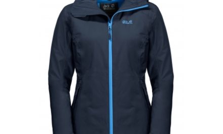Jack Wolfskin Karelia Trail JKT Women – Vandtæt damejakke m. for – Mørke Blå