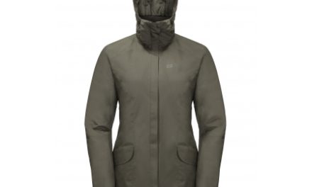 Jack Wolfskin Kiruna Trail JKT Women – Vandtæt damejakke m. for – Grå