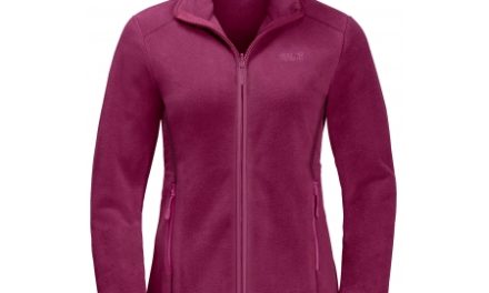 Jack Wolfskin Moonshine Track W. – Fleecejakke dame – Mørke Rød
