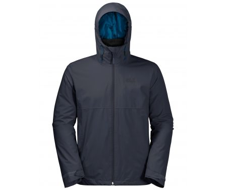Jack Wolfskin Norrland 3in1 – Vandtæt 3i1 herrejakke – Mørke Blå