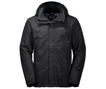 Jack Wolfskin Northen Edge Men – Vandtæt herrejakke m. for – Sort