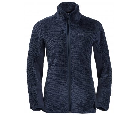 Jack Wolfskin Pine Leaf Jacket W. – Fleecejakke dame – Mørke Blå