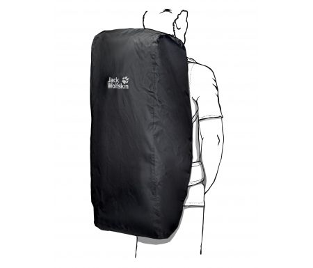 Jack Wolfskin Transporter 2in1 45 – 65 L – Flightbag/Regnslag – Sort