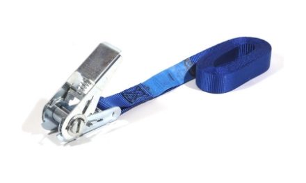 Jumbo bagagerem – Mekanisk spænde –  500cm/25mm – Blå
