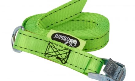 Jumbo strop til bagagerumsklap – Med ring og Quickstrammer – Grøn