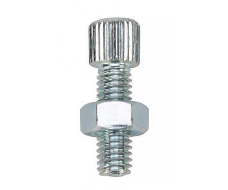 Kabel justerskrue med 6mm gevind – 18mm lang – Stål