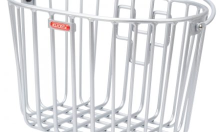 Klickfix cykelkurv i aluminium til styr montering – Sølv