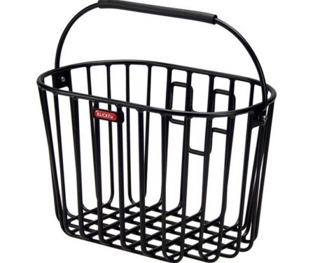 Klickfix cykelkurv i aluminium til styr montering – Sort