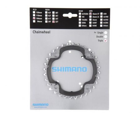 Klinge 32 tands Shimano XT FC-M780 Triple 10 gear