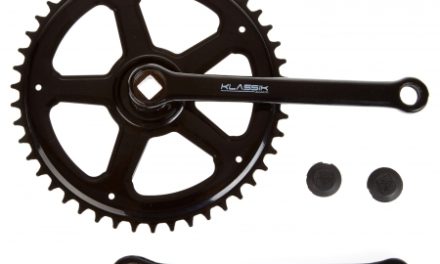 Kranksæt 46 tand stål Sort 170 mm