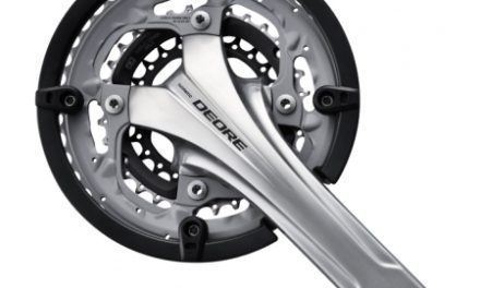 Kranksæt Shimano Deore T611 Sølv Triple 48-36-26 tands 175 mm