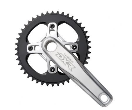 Kranksæt Shimano DXR Enkelt 175 mm pedalarme uden klinge