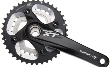 Kranksæt Shimano XT M785 Sort Dobbelt 38-26 tands 175 mm