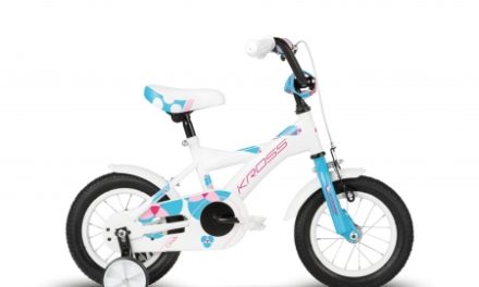 Kross Cindy – Børnecykel – 12" – Hvid/blå/pink