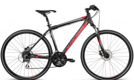 Kross Evado 3.0 – Citybike – Herre – 24 gear – Matsort/rød