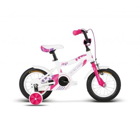 Kross Maya – Børnecykel – 12" – Hvid/pink
