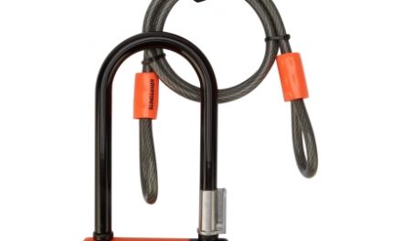 Kryptonite bøjlelås Evolution Mini 7 med wire til ekstra sikring