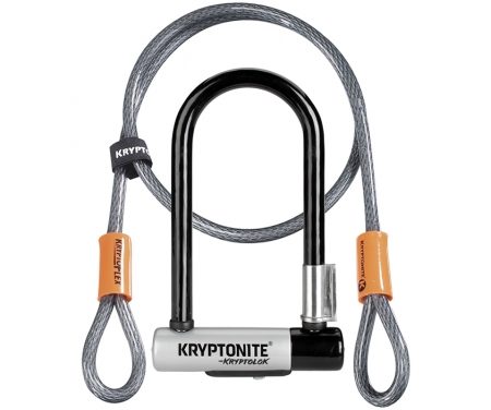 Kryptonite bøjlelås med wire – Kryptolok Mini 7 – U-Lock med Flex