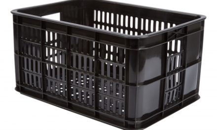 Kurv Basil Crate Small sort plast til Bagagebærer