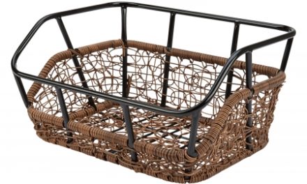 Kurv for Plast Flet MBK – Brun/Sort indfarvet alu top