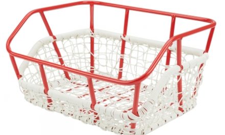 Kurv for Plast Flet MBK – Hvid/Rød indfarvet alu top